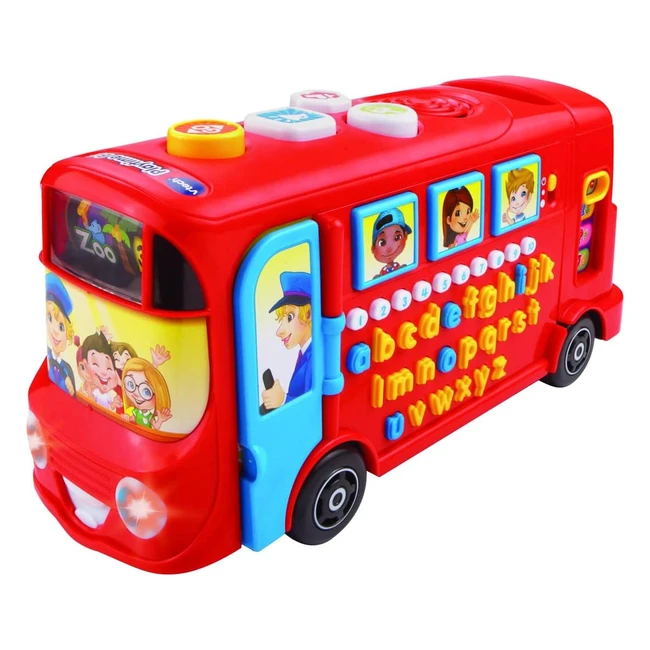 VTech Playtime Bus with Phonics | Educational Toy for Children | Letters, Phonics, Numbers | Over 100 Interactive Curriculum Questions | Ages 2-4