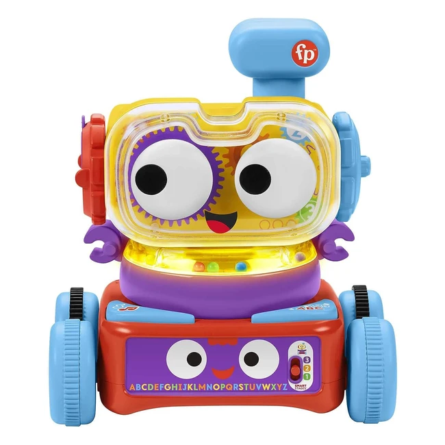 Robotito Fisher-Price Tito 4 en 1 Aprendizaje, Luces y Sonidos - Regalo Bebés 6 meses