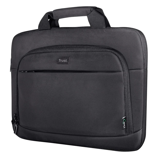 Trust 24394 Sydney Sustainable Slim Laptop Bag 14 inch - Recycled Carrying Case 
