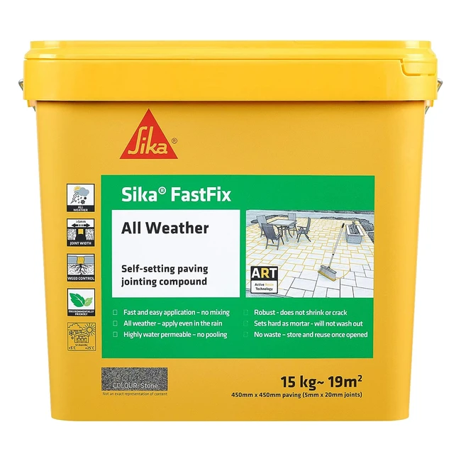 Sika Fast Fix All Weather Selfsetting Paving Jointing Compound - 15kg