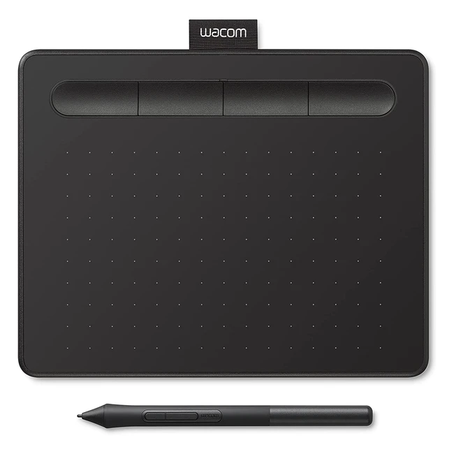 Wacom Intuos Small Drawing Tablet - Digital Tablet for Painting, Sketching, and Photo Retouching with Pressure Sensitive Pen - Black