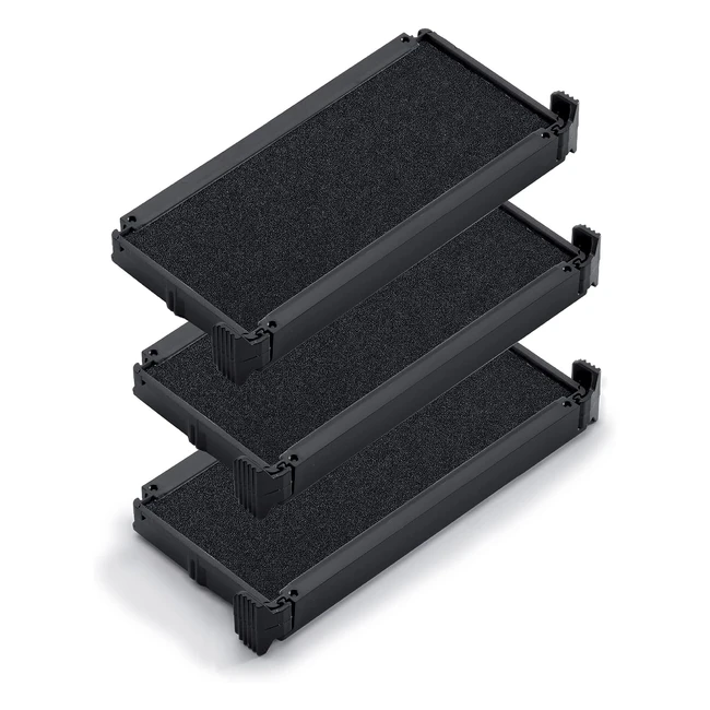 Trodat Lote de Tintas 64913 - 3 Unidades Negro | Indeleble y de Secado Instantáneo