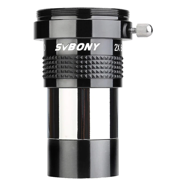 Lente Barlow SVBONY SV137 2x125 pulgadas FMC Metal Mejora Color y Aumento