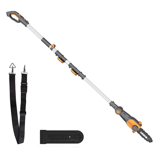 Elagueuse trononneuse sur tige télescopique Worx 20V - Hauteur de coupe 4m