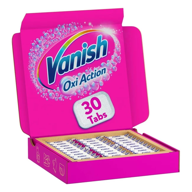 Vanish Oxi Action Multi Power Tabs 1x30 Tabs - Stain Remover  Laundry Booster