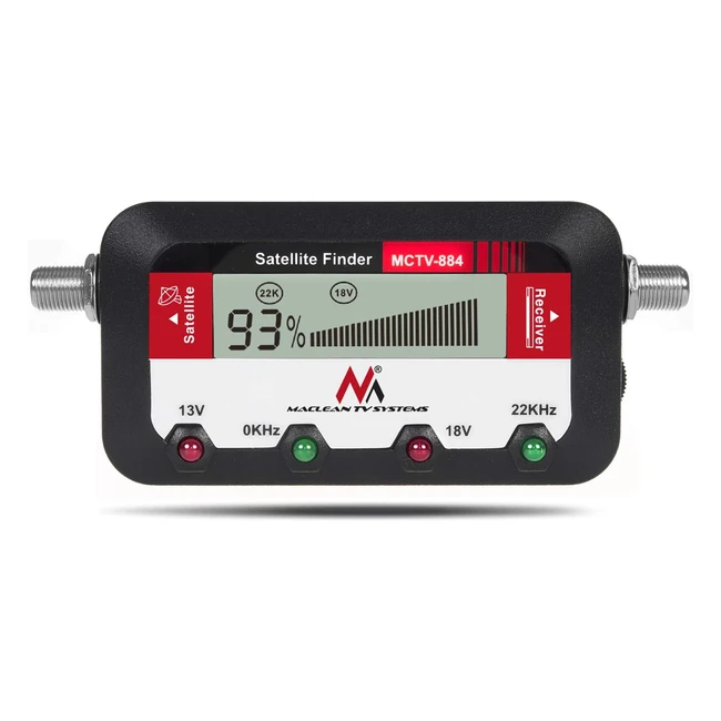 Compteur Satellite Maclean MCTV884 - Affichage Numérique - Câble 25cm FF
