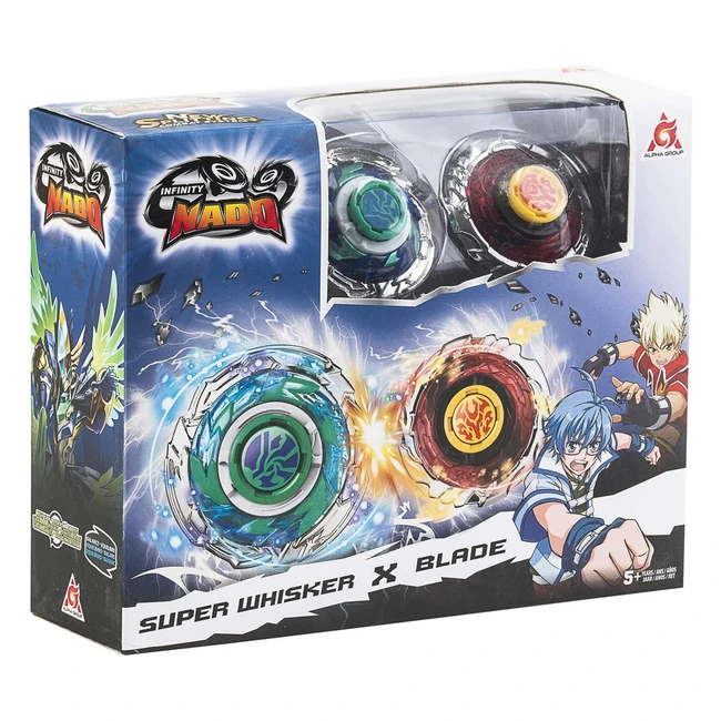Coffret de 2 toupies Infinity Nado - Super Whisker et Blade
