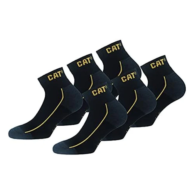 Calcetines de trabajo Caterpillar 6 pares - Reforzados, Tecnología Cordura