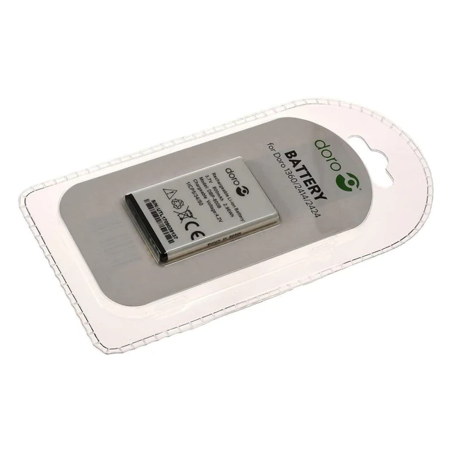Batería para Doro 1350/1360/1361/2414/2424 - 800mAh 3.7V - ¡Rendimiento y seguridad garantizados!