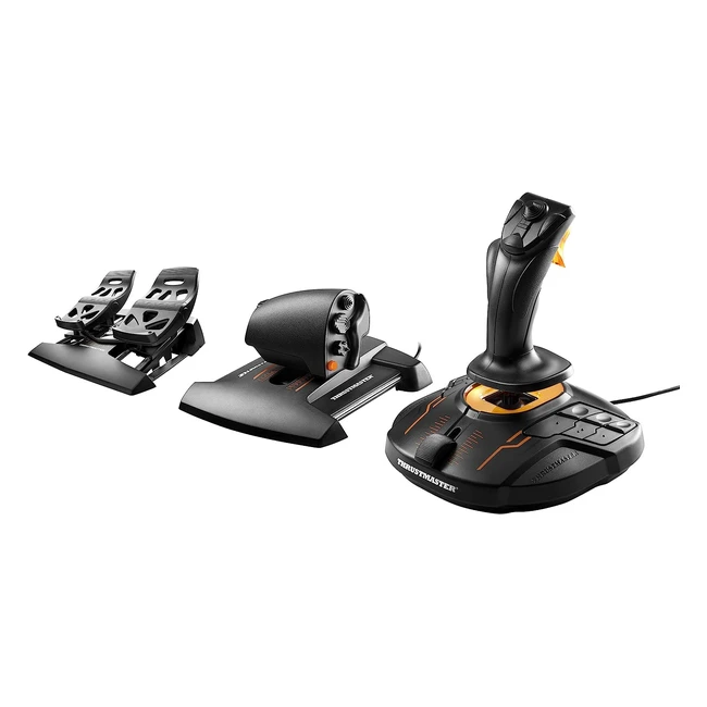 Thrustmaster T16000M FCS Flight Pack - Joystick, Throttle, and Rudder Pedals