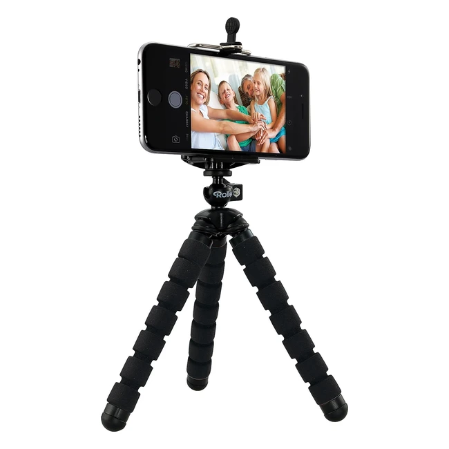 Mini trípode Rollei para cámara actioncam y smartphone - Negro