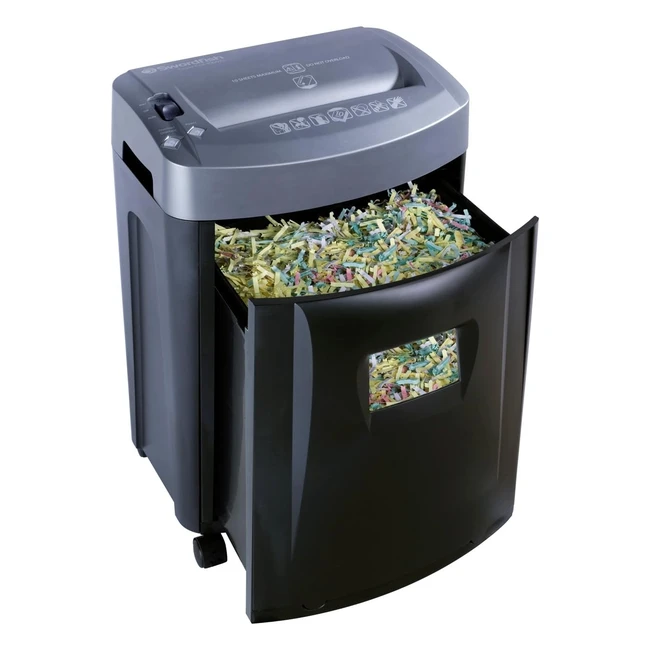 Swordfish 1000XC Crosscut Paper Shredder - 10 Sheet Capacity - 20L Bin