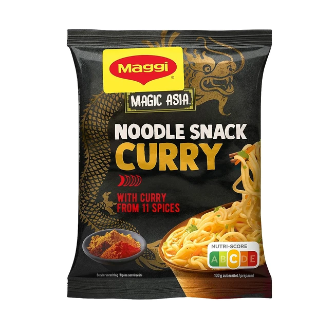 Maggi Magic Asia Instant Nudel Snack Curry - 20er Pack, 20 x 62g