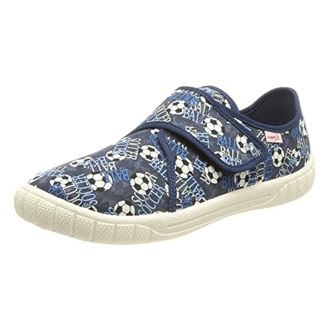 Superfit Jungen Bill Hausschuhe Blau Mehrfarbig 8060 - Bequem  Stylisch