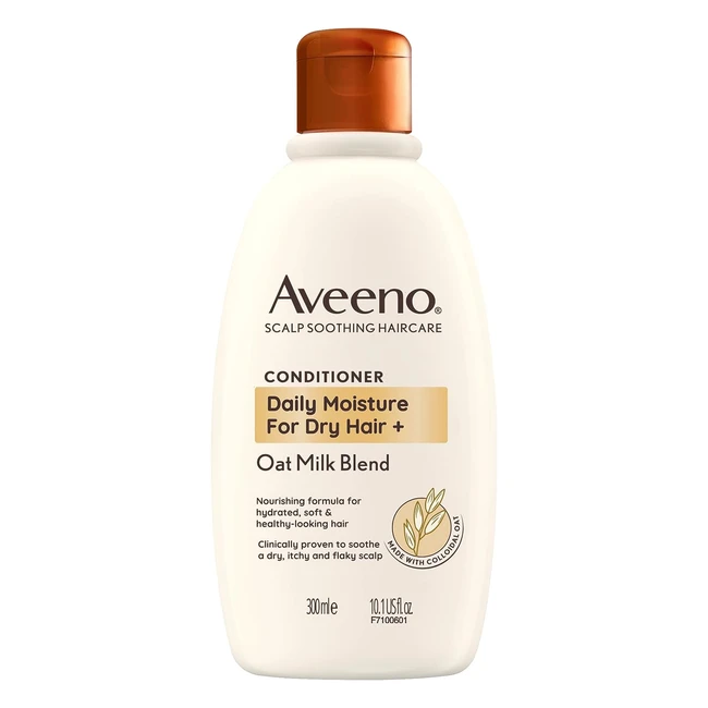 Aveeno Hydrating Oat Milk Conditioner for Dry Hair 300ml | Soothes Scalp, Relieves Itchiness