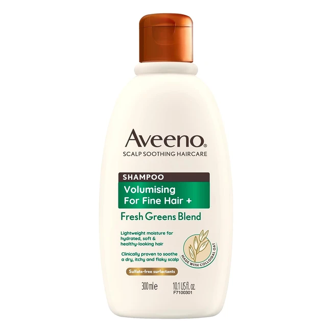 Aveeno Volumising Fresh Greens Shampoo for Fine Hair 300ml