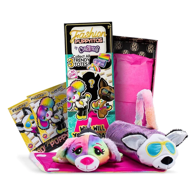 Cuteitos Fashion Puppyitos Collectible Plush Toy - Soft, Scented, 18cm - Ages 3+