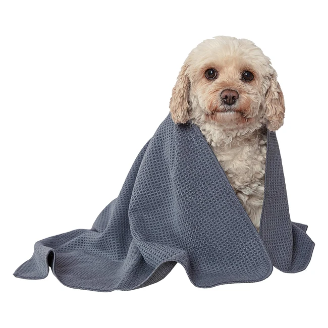 Glart Soft Absorbent Dog Towel - Quick Drying Microfibre Bath Towel 80x55cm