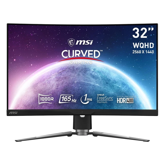 MSI MPG Artymis 323CQR - Écran Gaming incurvé 31,5'' WQHD 165Hz 1ms FreeSync Premium