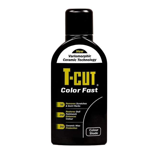 TCut 3-in-1 Color Fast Car Polish - Black 500ml | Restore, Shine, and Protect