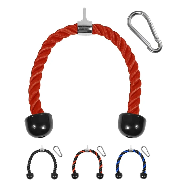 Yes4All Deluxe Tricep Rope Cable Attachment686 - 914 cm  Heavy Duty Nylon Braid