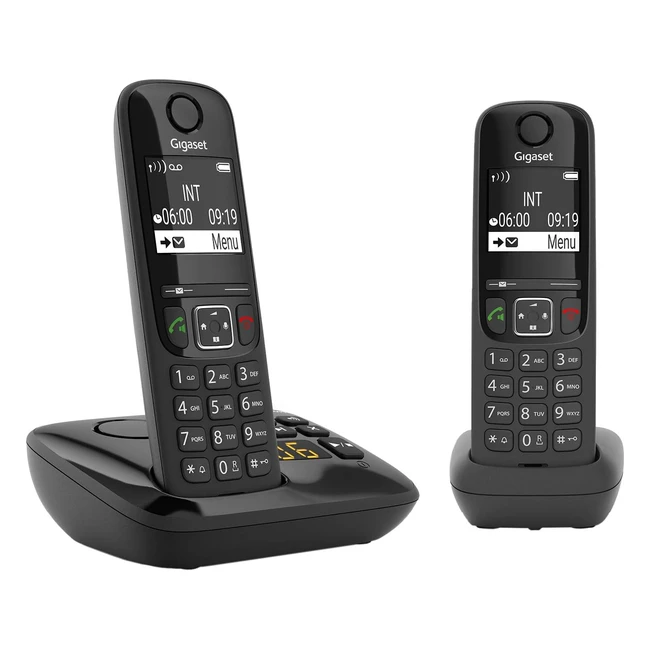 Gigaset AS690A Duo - Schnurlose DECT-Telefone mit Anrufbeantworter