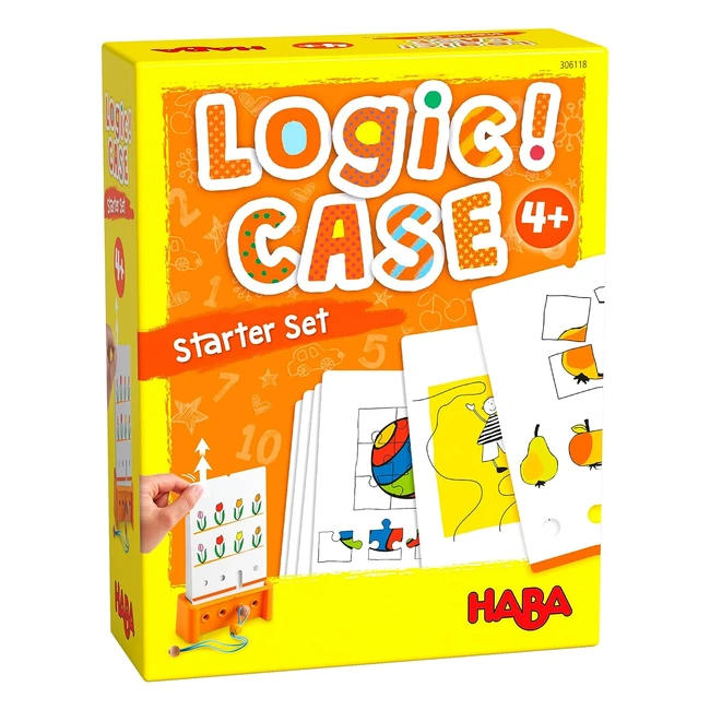 HABA Logic Case Starter Set 4 - Logikspiel für Kinder ab 4 Jahren - Reisespiel 306118