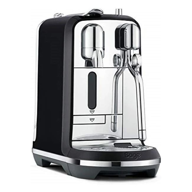 Nespresso Creatista Plus Coffee Machine by Sage - Capsule Espresso Machine - Black Truffle - 3s Heat Up - 8 Texture Levels