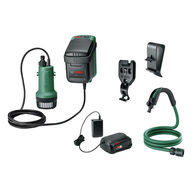 Bosch Cordless Submersible Water Pump 18V2000 - Powerful Operation, Versatile Use