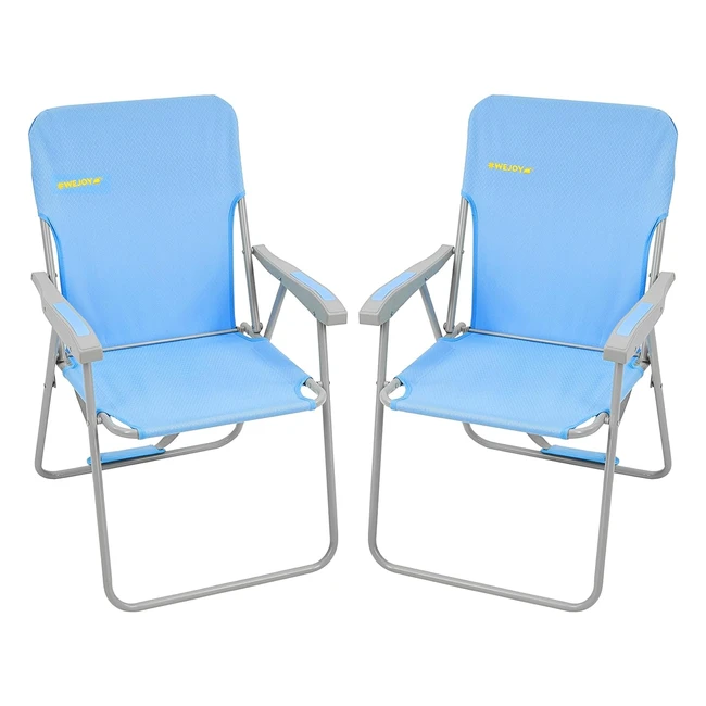 Silla de playa plegable Wejoy, ligera y resistente, ideal para jardín y playa
