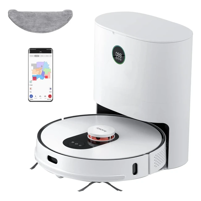 Aspirateur Robot et Balai Roidmi Eve Plus - Franges, Nettoyage 2700Pa, Application et Commande Vocale