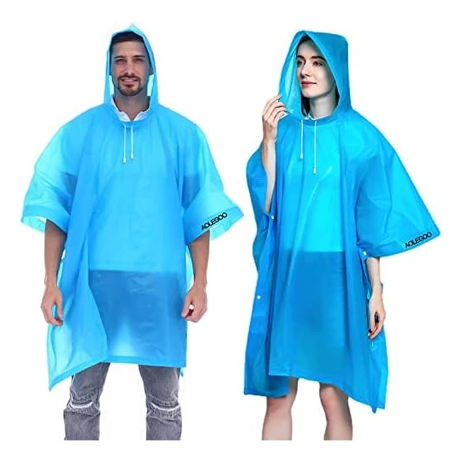 Poncho Impermeabile Aolegoo 2 - Riutilizzabile Leggero Trasparente
