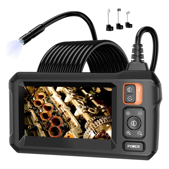 Daxiongmao Borescope Endoscope Camera - 1080p HD Inspection Camera with Light - IP67 Waterproof - 165ft Flexible Cable - Gadgets for Men