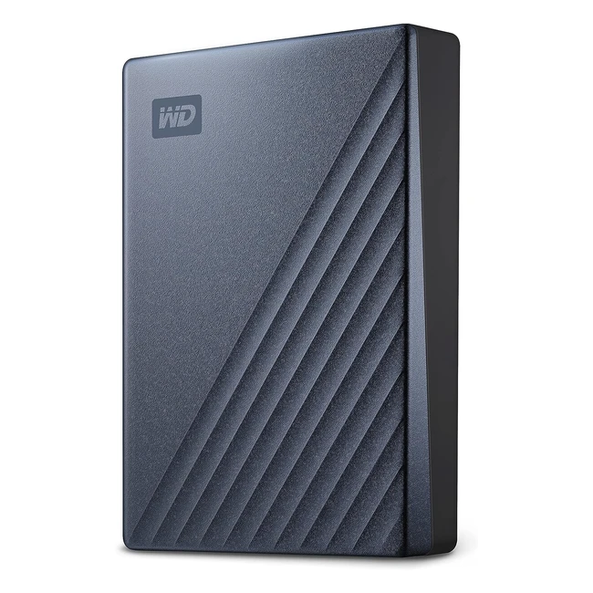 WD 5TB My Passport Ultra Portable HDD USB-C with Software for Device Management Backup and Password Protection - Works with PC Xbox X Xbox S PS4 and PS5 - Midnight Blue