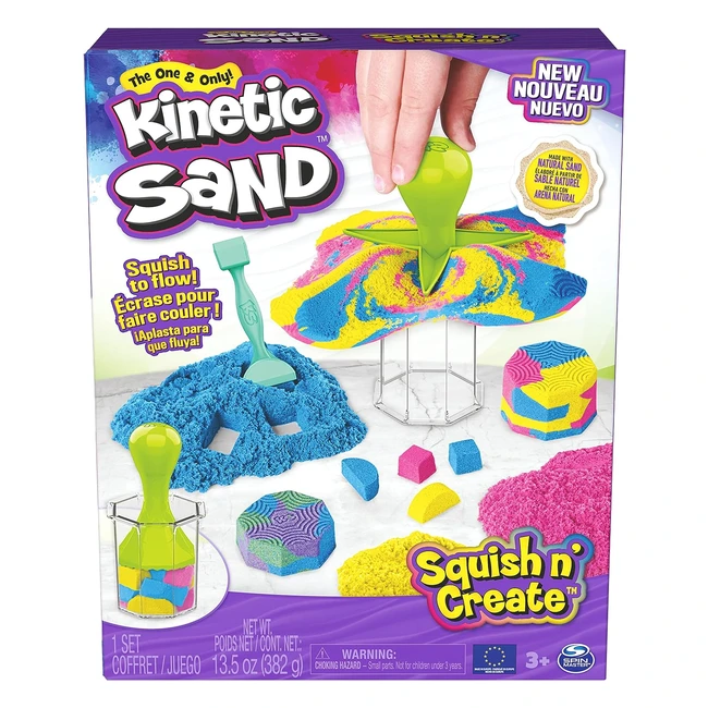 Kinetic Sand Squish n Create Set - Kreatives Sandspielen ab 3 Jahren