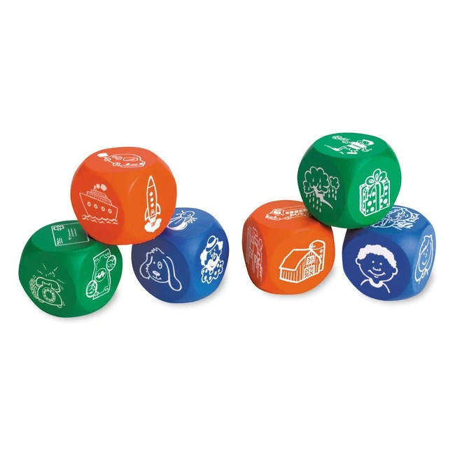 Dados de Espuma Blanda para Inspirar Tus Historias - Learning Resources