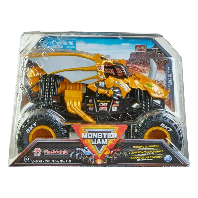 Monster Jam Bakugan Dragonoid Monster Truck 1:24 - Sammelbares Druckgussfahrzeug für Jungen