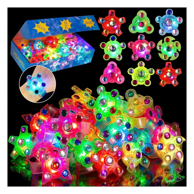 Scione Bomboniere Festa 24 Pezzi Riempitrici Borse Luce LED Braccialetto Antistress
