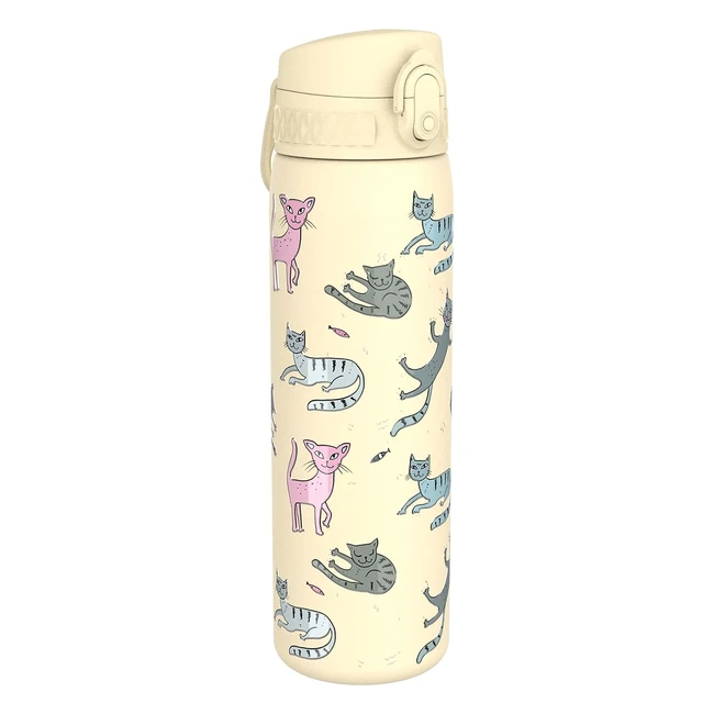 Botella de agua ion8 1 litro, mora, 1000ml - A prueba de fugas, acero inoxidable