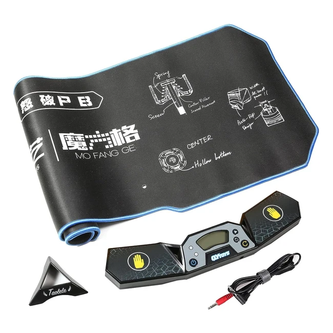 Qiyi Speed Cube Timer - Professional Athletics Touch Control Timer with 80x30cm Mat