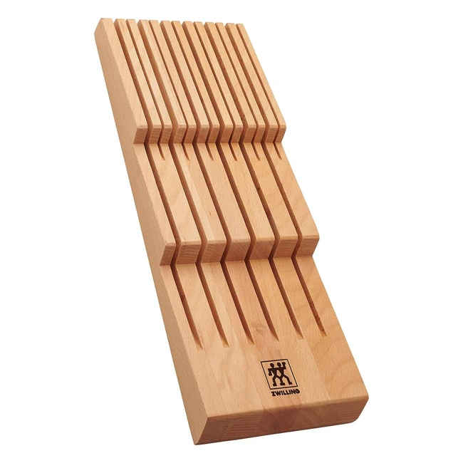 Porte-couteaux pour tiroirs Zwilling, 12 couteaux, bois