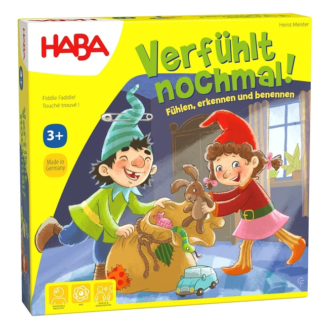 HABA 304508 - Verfuhlt nochmal Fuhlspiel fur Kinder ab 3 Jahren - Lernspiel mit