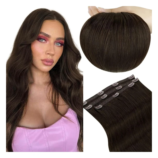 Extension Clip Cheveux Naturel Marron 10 Pouces - Runature