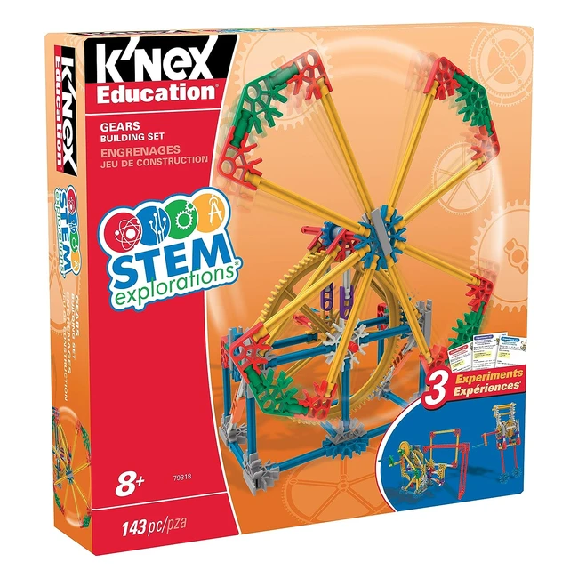 Knex Steam Education Gears Building Set 143 Parts Ages 8 Basic Fun 79318