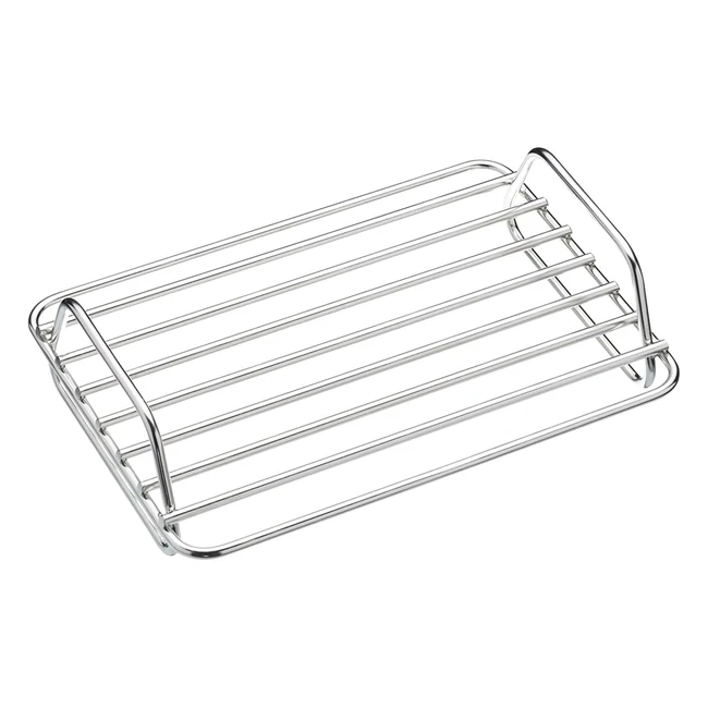 MasterClass Small Stainless Steel Roasting Rack - 23x165cm - Heavy Duty - Oven 