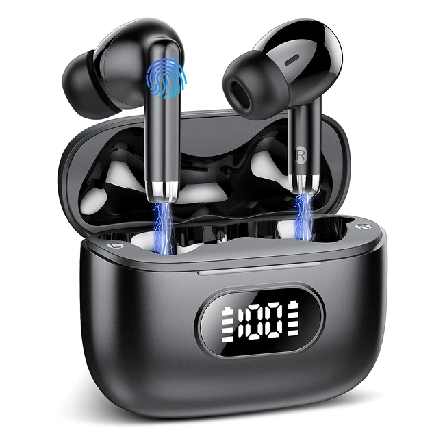 Écouteurs Bluetooth sans fil avec 4 micros - Basses profondes - 40h autonomie - Étanches IP7