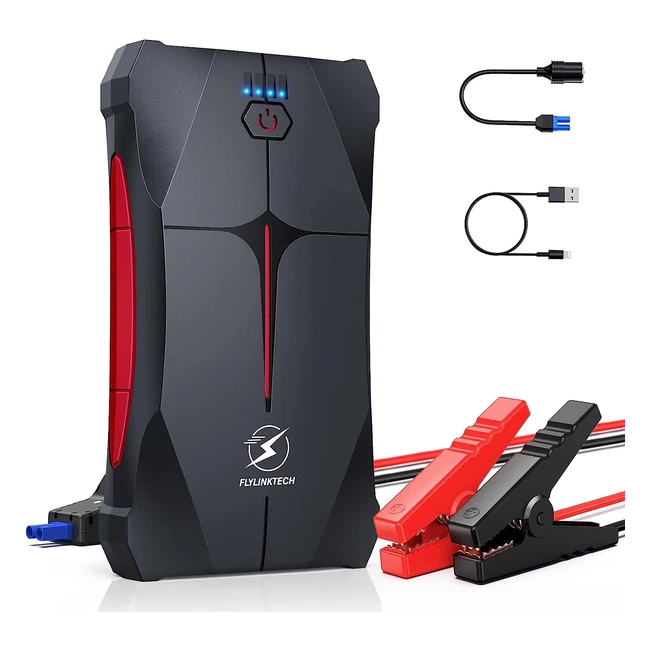 Booster Batterie Flylinktech 1000A 13200mAh 12V - Démarrage Voiture SuperSafe
