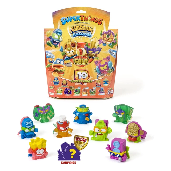Superthings Rivals of Kaboom Series 9 Guardians of Kazoom Pack of 10 - Includes 1 Gold Leader