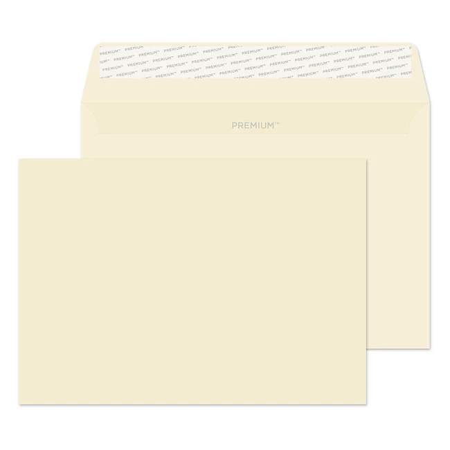 Blake Business C5 162x229mm 120gsm Peel  Seal Wallet Envelopes - Cream Wove Pa