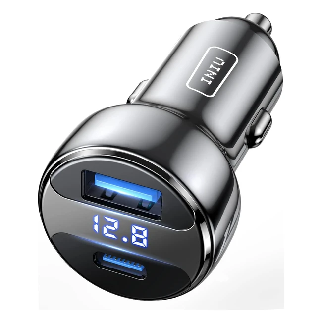 INIU Zigarettenanznder USB 66W 6A KFZ Ladegert PD QC Schnellladegert fr 